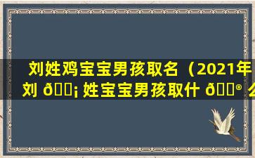 刘姓鸡宝宝男孩取名（2021年刘 🐡 姓宝宝男孩取什 💮 么名字好）